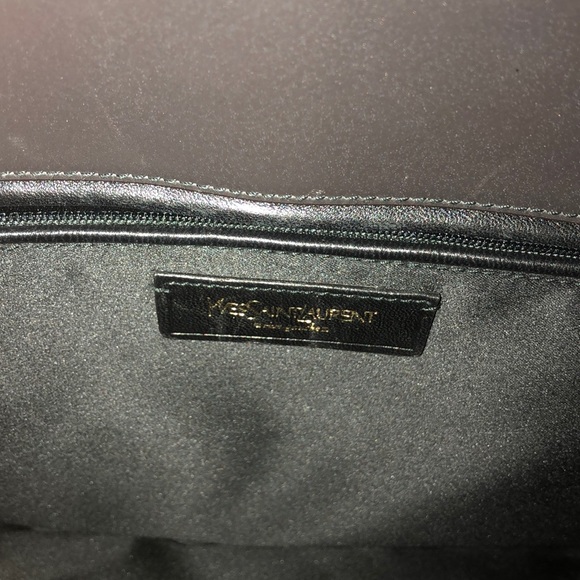 YSL Charcoal Leather Handbag authentic - Picture 7 of 13